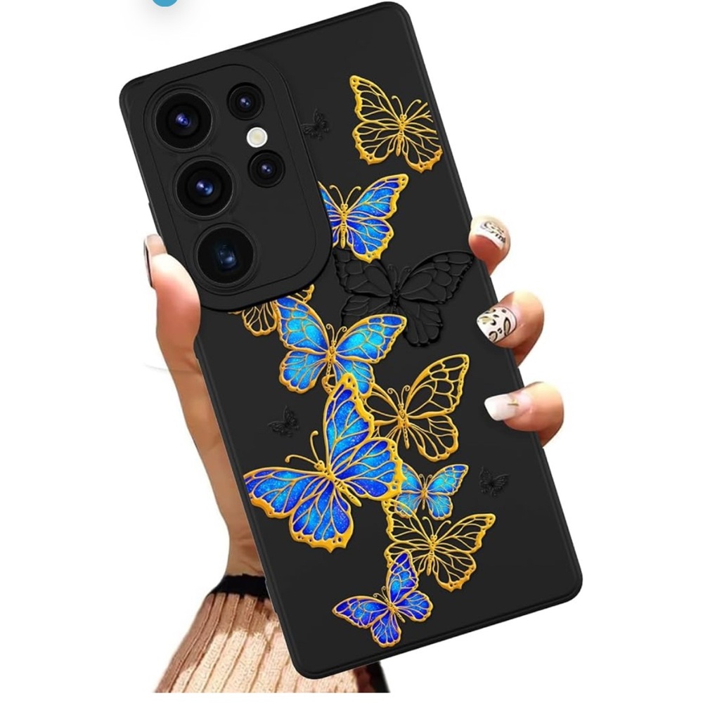 Samsung Galaxy S25 Ultra 6.9 Inch Blue Butterfly Design